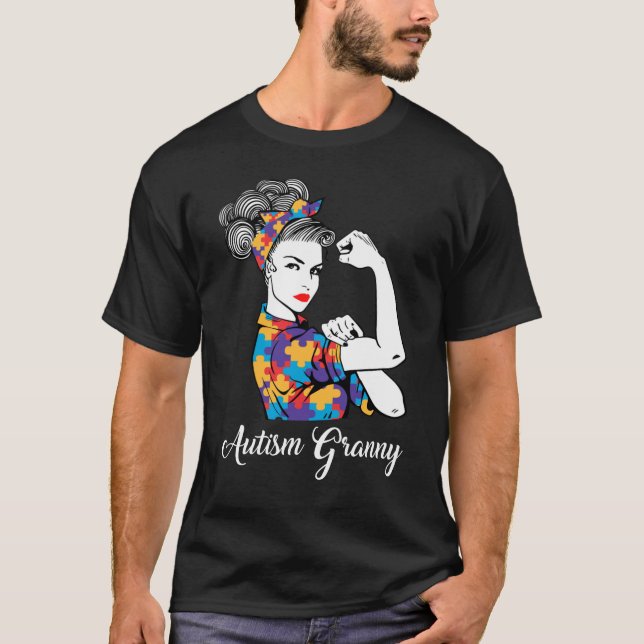 Autism Granny Shirt Granny Autismus Aufklärungsges (Vorderseite)
