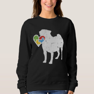 Autism Heart Pug Shirt Awareness Dog Lover Autisti