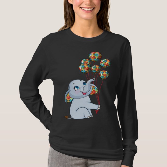 Autism is my Incredible talent Baby Elephant Autis T-Shirt (Vorderseite)