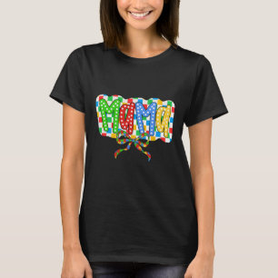Autism Mama Mama Coquette Bow Autismus Bewusstsein T-Shirt