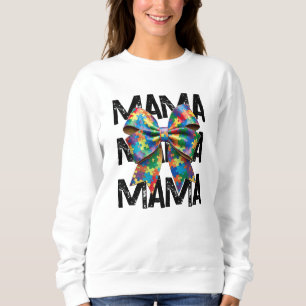 Autism Mama Ribbon Sweatshirt