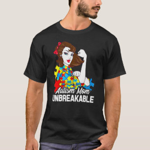 Autism-Mama Unzerbrechliches T- Autismuserkennung T-Shirt