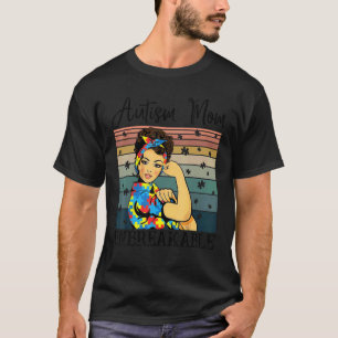 Autism-Mama Unzerbrechliches T-Shirt Autism Bewuss