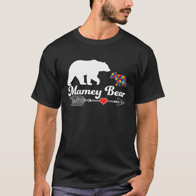 Autism Mamey Bear Puzzle Autism Awareness Autistic T-Shirt (Vorderseite)