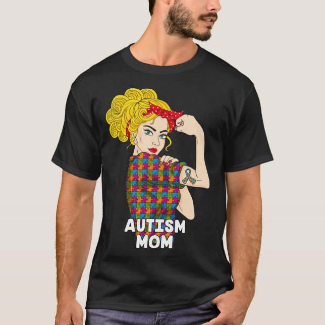 Autism Mom Autism Awareness Kindness Support Autis T-Shirt (Vorderseite)