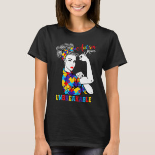 Autism-Mutter Unzerbrechlich Autismus-Bewusstsei T-Shirt