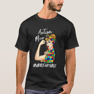 Autism-Mutter Unzerbrechlich Autismusrisiko-Gesc T-Shirt