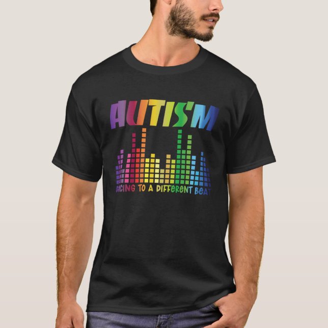 Autism Puzzle Autism Awareness Dancing To A Differ T-Shirt (Vorderseite)