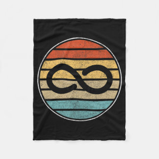 Autism Rights Retro Vintage Infinity – Autism Awar Fleecedecke
