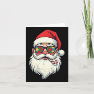 Autism Santa Claus Candy Cane Weihnachtsfrauen Män Karte