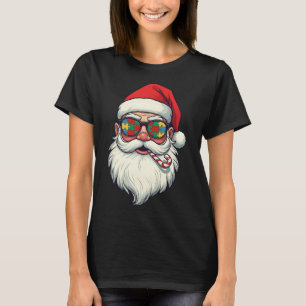 Autism Santa Claus Candy Cane Weihnachtsfrauen Män T-Shirt