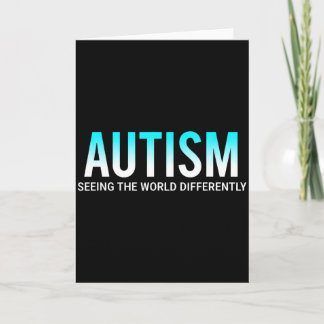 Autism Seeing The World Differently Awareness  Karte