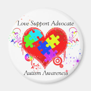 Autism Shining Heart Magnet