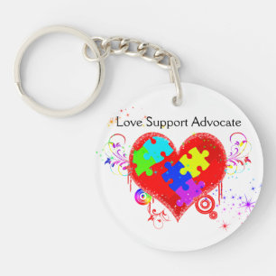 Autism Shining Heart Schlüsselanhänger