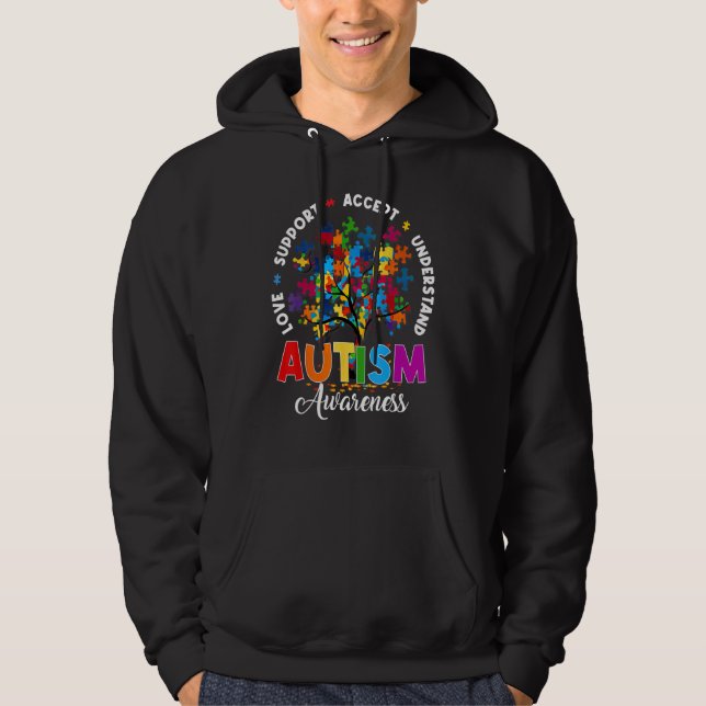 Autism Shirt Love Accept Support Autistic Autism A (Vorderseite)