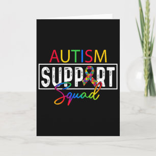 Autism-Squad-Bewusstseins- Autismussupport-Team-Gr Karte