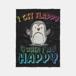 Autism Stimming Penguin Ich bekomme Flappy wenn ic Fleecedecke