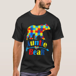 Autism Tanttie Bären Autismus Aufklärung Monat T-Shirt