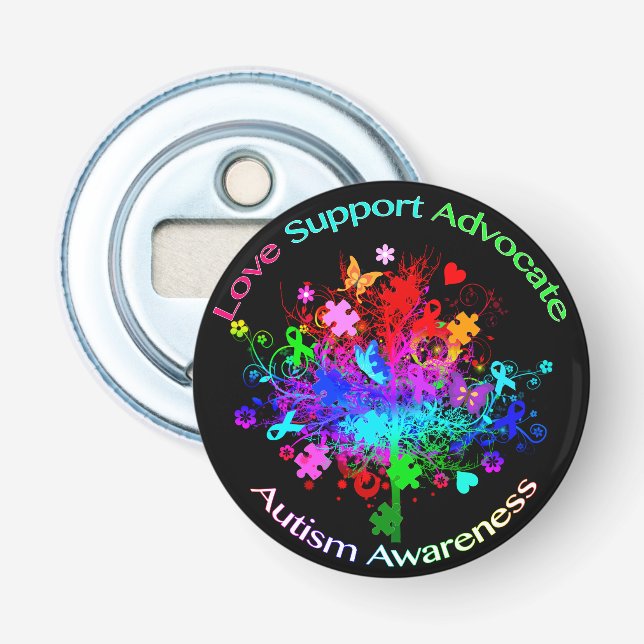 Autism Tree in Spectrum Flaschenöffner (Vorderseite)