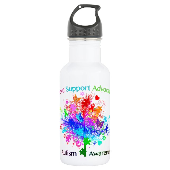 Autism Tree in Spectrum Trinkflasche (Vorderseite)