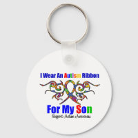 Autism Tribal Ribbon Son
