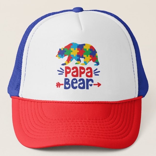 Autism Trucker Hat/Cap Truckerkappe (Vorderseite)