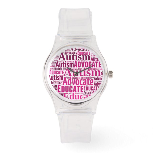 Autism Watch by GoTeamKate Armbanduhr (Vorderseite)