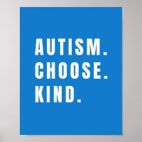 autisme choisir type Poster Prints moderne