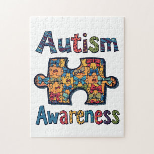 Autisme Maman Puzzle Pièce Coquette Bow Ruban Auti