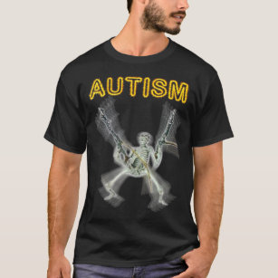 Autisme Squelette Mème Drôle Hommes Femmes T-shirt