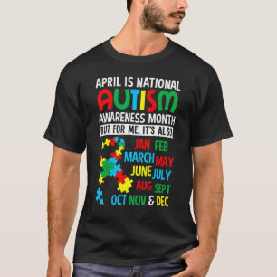 Autismus Adhd T-Shirt April Ist Nationaler Autis