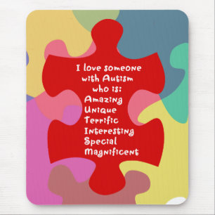 Autismus Akrostik Mousepad