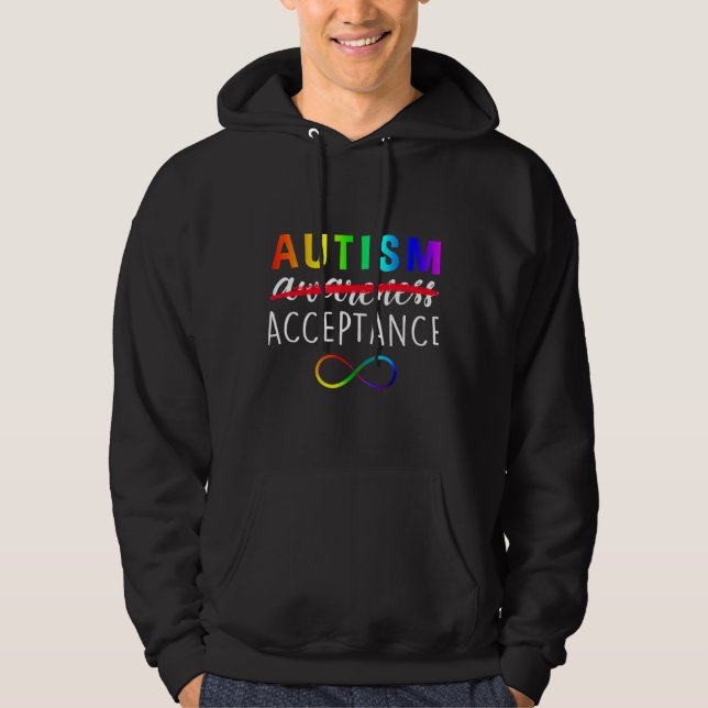 Autismus Akzeptanz Autismus Bewusstsein O2lzg Hoodie (Vorderseite)