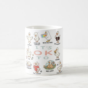 Autismus-Akzeptanz-Gans Es ist okay, anders zu s Kaffeetasse