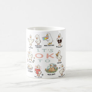 Autismus-Akzeptanz-Gans Es ist okay, anders zu s Kaffeetasse