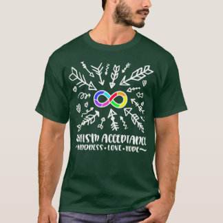 Autismus Akzeptanz Rainbow Infinity T-Shirt