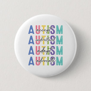 Autismus akzeptiert Liebe verstehen Button