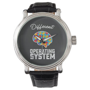Autismus Anderes Betriebssystem Neurodiversität Armbanduhr