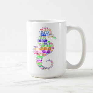 Autismus Anwalt erziehen Seepferd-Tasse GoTeamKate Kaffeetasse