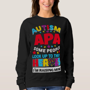Autismus Apa Leute schauen ihre Helden auf, die me Sweatshirt