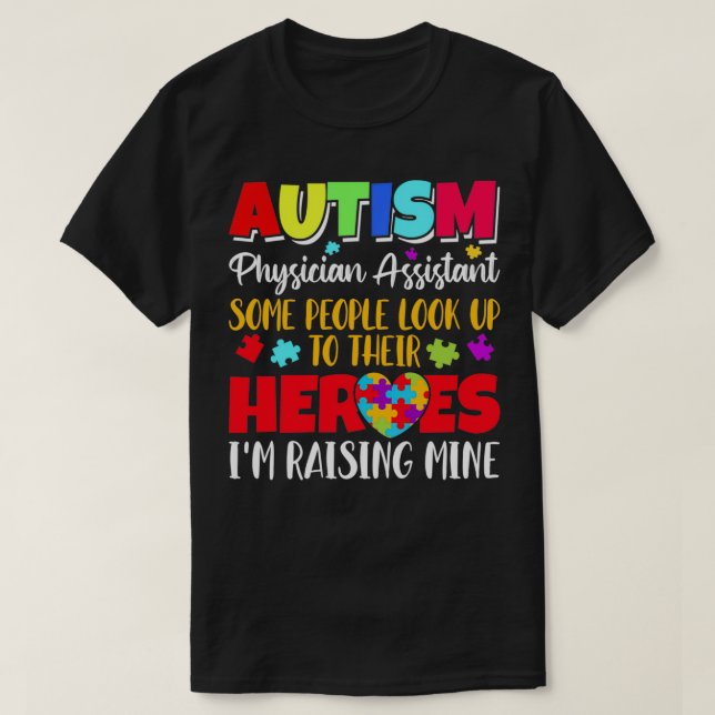Autismus Arzt Assistentin einige Leute schauen auf T-Shirt (Design vorne)