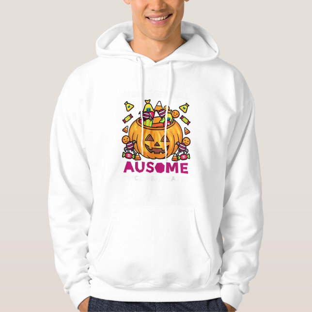 Autismus ASD Sensibilisierung Halloween nicht-verb Hoodie (Vorderseite)