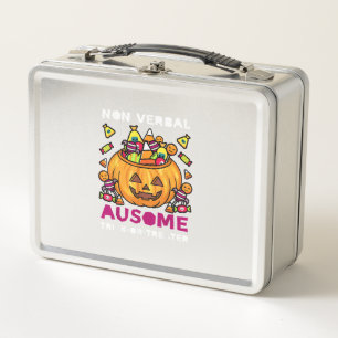 Autismus ASD Sensibilisierung Halloween nicht-verb Metall Brotdose