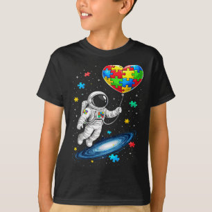 Autismus-Astronaut-Ballon Autismus-Bewusstsein Wel T-Shirt