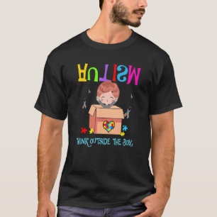 Autismus Außerhalb Der Kiste Junge Autismus-Bewuss T-Shirt