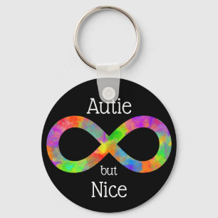 Autismus "Autie but Nice"/ Neurovielfalt/ Punny Schlüsselanhänger