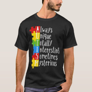 Autismus-Autismus-Always Einzigartig Total Intelli T-Shirt