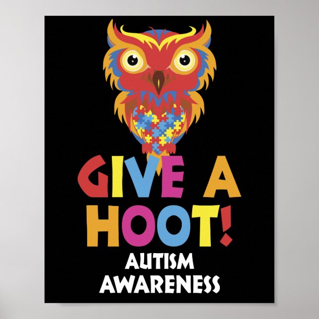 Autismus Autismus Bewusstsein geben Poster (Vorne)