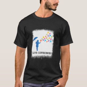 Autismus Autismus-Bewusstsein Gebleicht T-Shirt