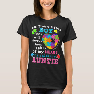 Autismus-Autismus-Frauen gibt es einen Jungen, den T-Shirt